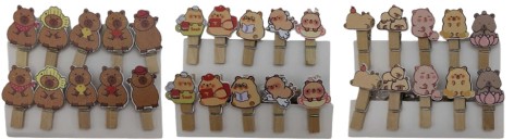 Прищепка декор.цветная 