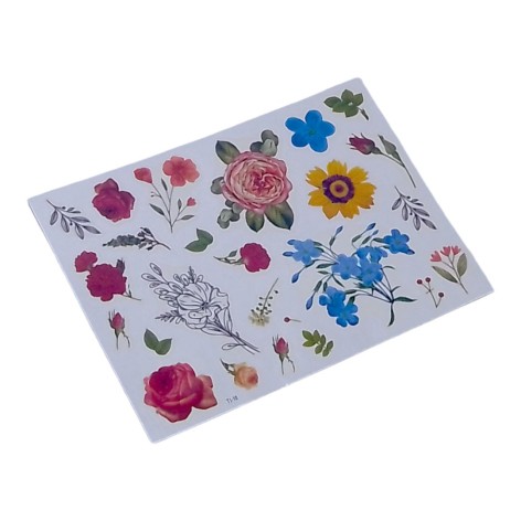 Татуювання дитячі тимчсові КВІТИ