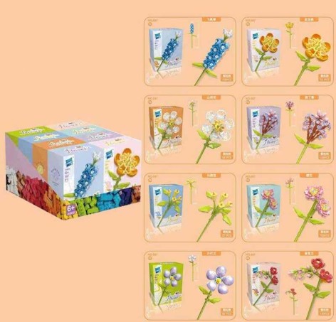 Конструктор, “Квіти” /32/256/8шт в кор.