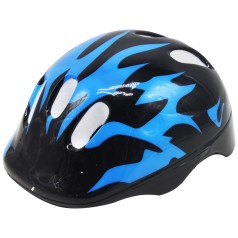 Детский защитный шлем для спорта, синее пламя