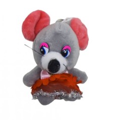 Мишка у спідничці (сірий)