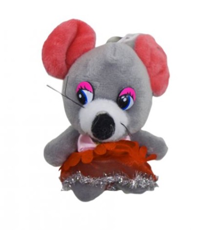 Мишка у спідничці (сірий)