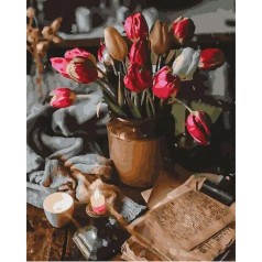 Роспись по номерам Тюльпаны