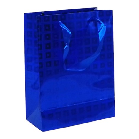 Пакет подарочный (23,5х8,5х18 см.), сапфировый.