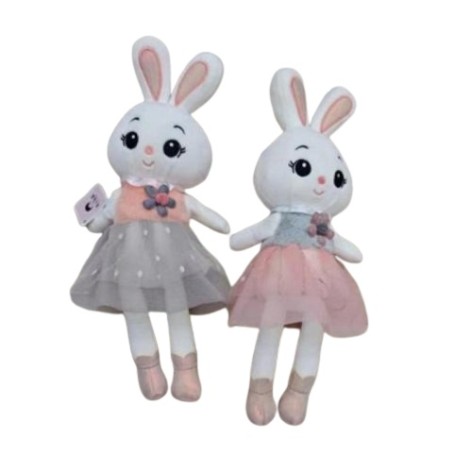 Животна зайчик, 40см, м'яка іграшка, присоска, 2 кольори, 40-13-8см 