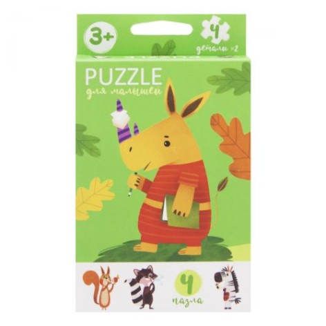 Розвиваючі пазли "Звірятка" рус зелений