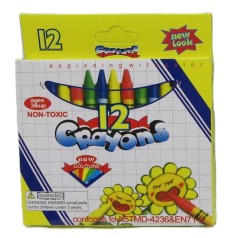 Олівці воскові 12 кільк.(4*120)