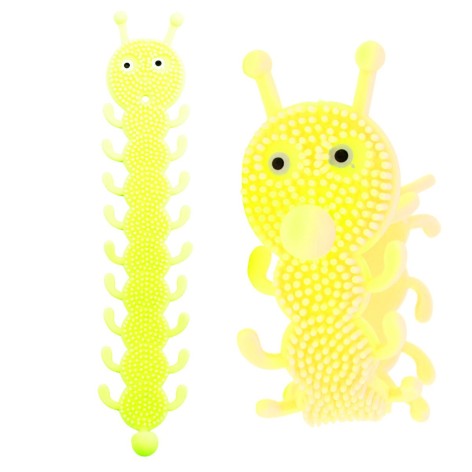 Браслет-антистресс "Гусень" (желтый)