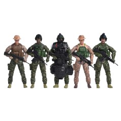 Игровой набор фигурок солдат ELITE FORCE — МОРСКИЕ КОТИКИ (5 фигурок, аксессуар.)
