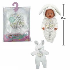 Одяг для пупса на пупса висотою 40-45 см, в пакеті