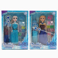 Кукла 2 вида, 27 см, волшебная палочка, аксессуары, подвижные конечности, съемная одежда, в кор. 