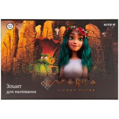 Зошит для малювання 12 арк., скоба, софт тач + УФ лак, Mавка ВИД 1