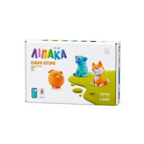 Набор пластилина "Липака. Собачьи истории: Шпиц, Мопс, Шиба-ину"