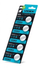 Батарейки дисковые VIDEX CR 2032 3V Lithium 5 шт.