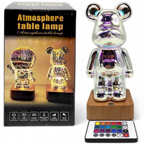 Нічник дитячий MIC "Ведмедик Беарбрік" 23 см з пультом (C67116)