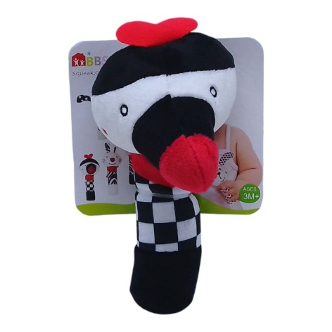 Погремушка мягкая "Зверюшки. Додо" (18 см), 3 мес+