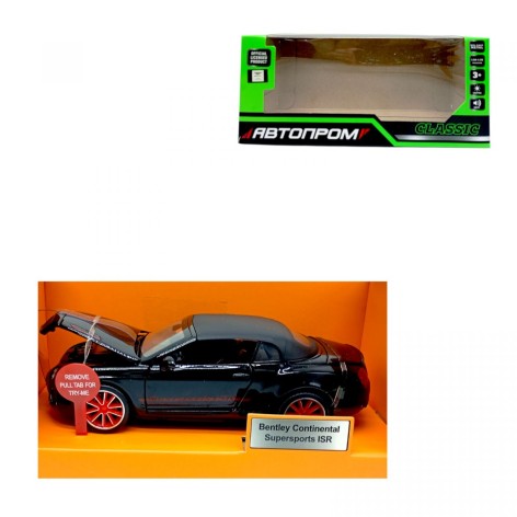 АВТОПРОМ 1:32 Bentley Continental Supersports ISR (ЧОРНА)