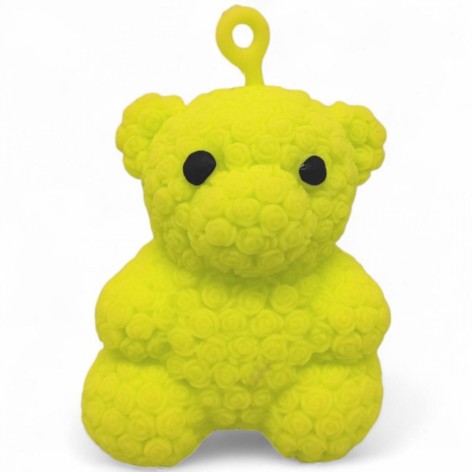 Антистрес світяшка "Ведмежатко" (9 см) жовтий