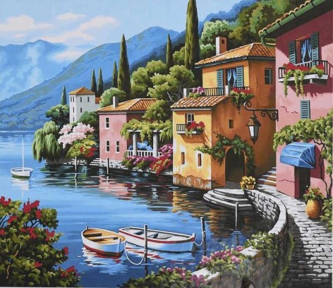 Картина по номерам TK Group, 30х40см, в кор.