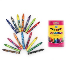 Дрібні воскові Crayons, набір 16 кол. 0,9*80мм з етикеткою