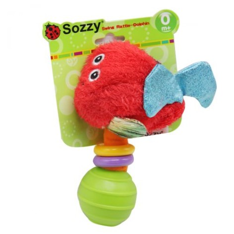 Брязкальце плюшевое MIC "Чудик" вид 2 с пластиковой шариком (SY-38)