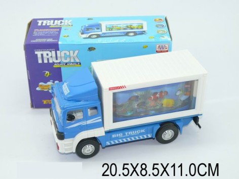Машинка игрушечная грузовик, на батарейках, свет, звук, 20х8х11