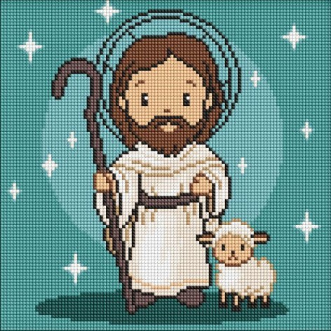 Алмазная мозаика - "Милый Иисус" ©art_selena_ua, 30х30см