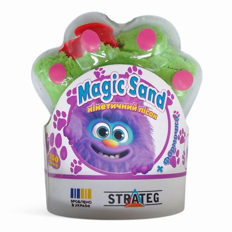 Кинетический песок "Magic Sand. Лапка", 250 г (салатовый)