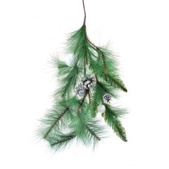 Елочная ветка 0.50 м с украшением 