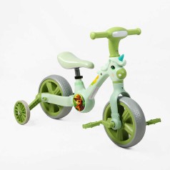 Велосипед-трансформер Best Trike колеса 10’’, музыка и подсветка, съемные педали, съемные вспомогательные боковые колеса, в кор. /1/