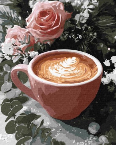Картина по номерам – Новогоднее латте 40х50 см.