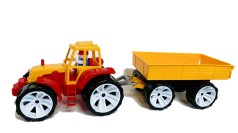 Трактор іграшковий BAMS 3 причіп кольоровий, Бамсік.