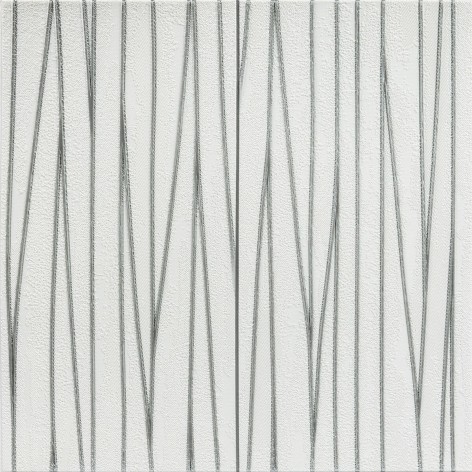 Самоклеящаяся 3D панель 700х700х5мм Серебряные ленты (441) SW-00001185