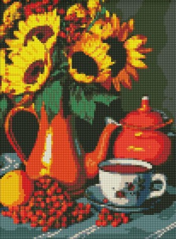 Алмазная мозаика - "Чаепитие летом" ©art_selena_ua, 30х40см