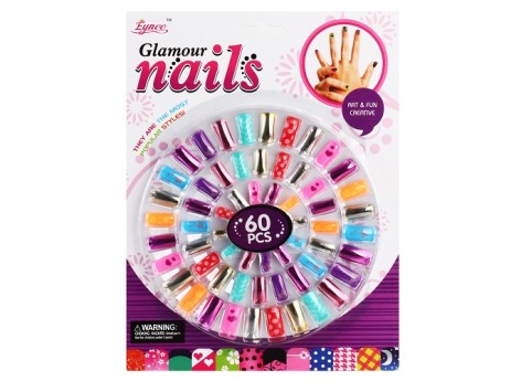 Аксессуары для девочек - накладные ногти (60шт)