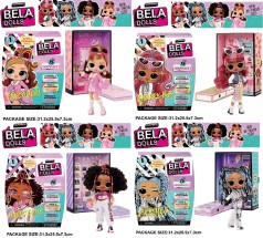 Ігровий набір Bella Doll 4 види, дівчинки + аксесуари, в коробці 31,2 * 25,6 * 7,3 см