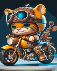 Набір для розпису по номерах Супер-гонщик Strateg розміром 30х40 см (SS6674)