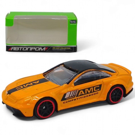 Машина металлическая "Автопром", оранжевая.