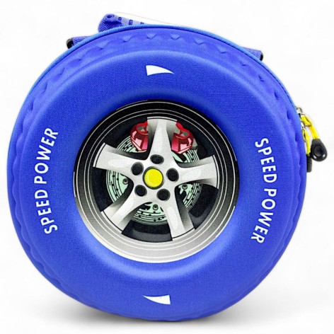 Рюкзак детский "Колесо" (26 см), синий