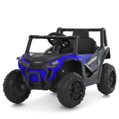Джип M 6258EBLR-4 (1шт) р/к2,4G, 2мотор35W, 1акум12V7AH, BLUETOOTH, MP3, USB, TF, EVA, музика, світло, шкіра, синій