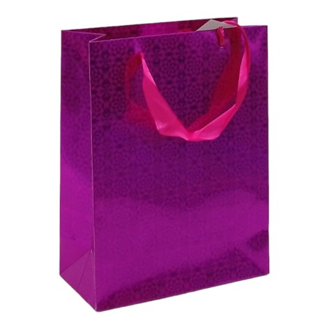 Пакет подарочный (23,5х8,5х18 см.), малиновый.