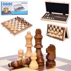 Шахи дерев'яні, фігури-дерево, в кор-ці, 40-20-5см 