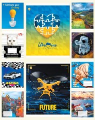 Зошит 48 арк. клітинка Люкс ТЕ11531  Мікс 3, 10/200 10к.  10 шт. в уп.