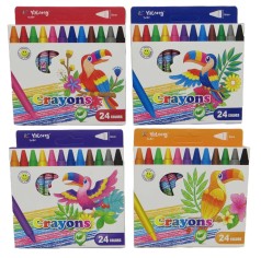 Олівці воскові 24 кільк. 