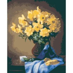 Картина за номерами "Полум'яні нарциси" 40х50 см