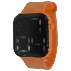 Електронний годинник (час, дата, секундомір), помаранчевий