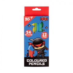 Карандаши цветные Yes 12/24 кол. 