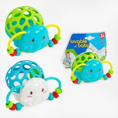 Погремушка 2 вида, на листьях 13*12*7 см 