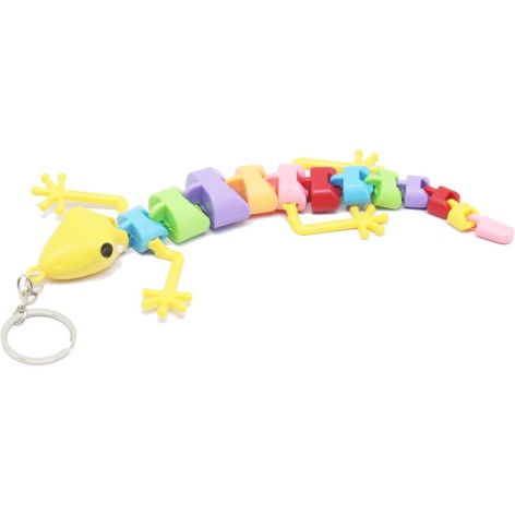 Антистресс брелок "Ящерица", желтый