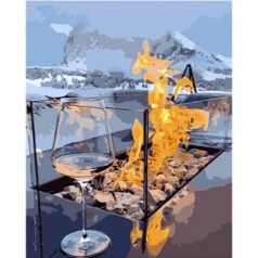 Картина по номерах Вогонь 40х50 см